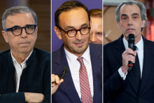 Pierre Hurmic, Thomas Cazenave et  Philippe Dessertine.