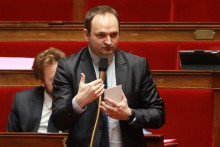 Régis Juanico, candidat de gauche à la mairie de Saint-Étienne, en février 2020