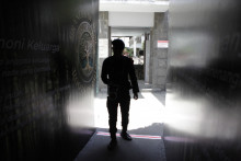 Un agent de police en Indonésie. (Illustration)