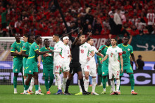 Le Maroc et le Sénégal en finale de la Coupe d'Afrique des nations (CAN), le 18 janvier 2026 à Rabat (Maroc).