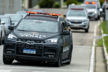 Un voiture de police au Brésil (image d'illustration)