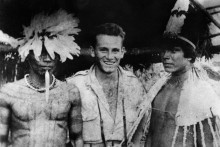 Cette photographie non datée, reçue le 15 juillet 1952, montre l'explorateur français Raymond Maufrais