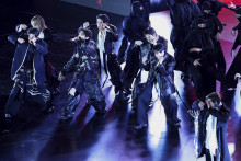 Le groupe BTS lors de son concert événement à Séoul, le 21 mars 2026