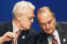 Lionel Jospin et Jacques Chirac à Nice, le 8 décembre 2000