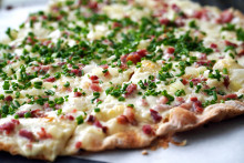 Une flammekueche. (Illustration)