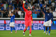 Gianluigi Donnarumma avec l'Italie, le 5 septembre 2025.