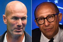 Zinédine Zidane et Philippe Diallo.