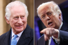 Le roi Charles III et Donald Trump.