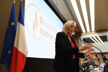 Marine Le Pen à Paris, le 6 octobre 2022