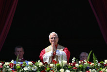 Le pape Léon XIV lors de sa traditionnelle messe de Pâques, au Vatican, le 5 avril 2026.