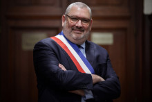 Christophe Barthès, le nouveau maire RN de Carcassonne, le 29 mars 2026.