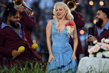 Lady Gaga lors du show de Bad Bunny à la mi-temps du Super Bowl, en février 2026.