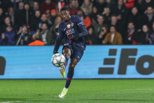 Ousmane Dembélé avec le PSG en Ligue des champions contre Newcastle au Parc des Princes, le 28 janvier 2026.