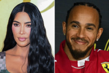 Kim Kardashian et  Lewis Hamilton.
