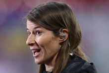 Marie-Louise Eta, la nouvelle entraîneure de l'Union Berlin, en marge d'une rencontre de Bundesliga contre le RB Leipzig, le 4 février 2024.