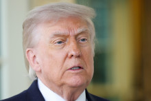 Donald Trump à Washington le lundi 13 avril 2026.