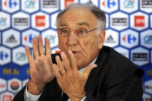 Le président de la Fédération Française de Football de 2005 à 2010, Jean-Pierre Escalettes, en 2010 en Afrique du Sud