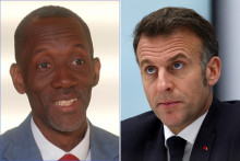 Bally Bagayoko et Emmanuel Macron.