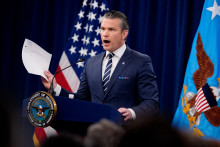 Pete Hegseth, Secrétaire à la Défense américaine, conférence de presse après les frappes américaines en Iran, Pentagone, 22 juin 2025