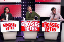 Roman Doduik, Franck Ferrand et Paul El Kharrat dans "Les Grosses Têtes"