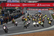 La ligne de départ de la 48ème édition des 24 heures du Mans, le 19 avril 2025