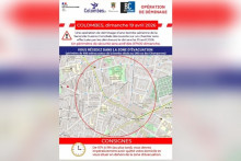 Une opération de déminage va avoir lieu à Colombes, le 19 avril 2026
