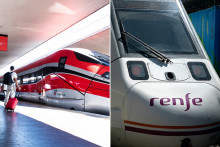 Des trains de la Trenitalia et de la Renfe