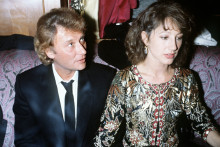 Johnny Hallyday et Nathalie Baye à la cérémonie des César, le 26 février 1983