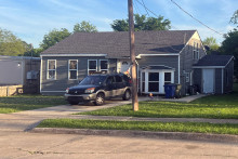 La maison où ont été découverts les corps des huit enfants abattus en Louisiane, le 19 avril 2026.