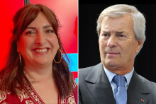 Virginie Grimaldi et Vincent Bolloré.