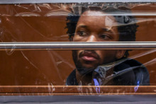 La rappeur d4vd est présent lors de sa comparution initiale pour le meurtre de Celeste Rivas Hernandez au Clara Shortridge Foltz Criminal Justice Center, le 20 avril 2026 à Los Angeles, en Californie.