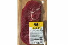 Intermarché a lancé un rappel concernant des tranches de coppa vendues dans l’ensemble des magasins français.