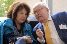 Jany et Jean-Marie Le Pen en 2015 à Marseille.