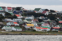 La ville de Stanley sur les îles Malouines en octobre 2019
