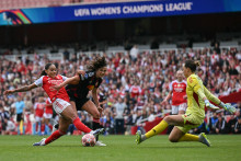 La rencontre entre Arsenal et Lyon en Ligue des champions, le 26 avril 2026.