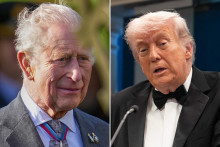 Le roi Charles III et Donald Trump