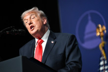 Donald Trump en Floride, le 1er mai 2026