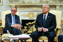Friedrich Merz et Donald Trump à la Maison Blanche, en mars 2026