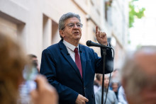 Jean-Luc Mélenchon lors d'un meeting à Marseille, le 7 mai 2026