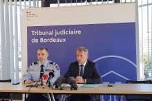Le procureur de la République de Bordeaux Renaud Gaudeul et le Colonel Petit ont donné une conférence sur les crypto-rapts dimanche 10 mai.