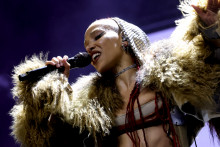 La chanteuse FKA Twigs à Coachella le 19 avril 2026