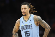 Le joueur de basket canadien Brandon Clarke avec les Memphis Grizzlies lors du match de NBA contre Phoenix, le 11 février 2025.