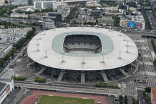 Vue aérienne du Stade de France.