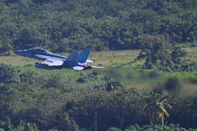 Un avion Growler EA-18G de la marine américaine.