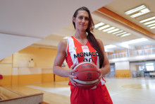 Julie Tétart, basketteuse transgenre de l'équipe féminine de basket de Monaco en Ligue 2, le 1er mai 2026.