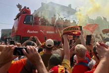 La parade du club RC Lens ce samedi 23 mai 2026