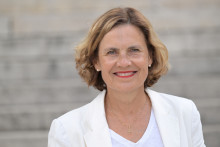 Béatrice Bellamy, députée française élue pour le parti Horizons, à l'Assemblée nationale à Paris le 10 juillet 2024.