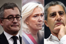 Gérald Darmanin, Marine Le Pen et François Ruffin