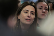 Marine Tondelier, au Salon de l'Agriculture le 25 février 2025.