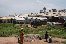 Le camp Kigonze, pour les déplacés ayant fui les conflits dans la province d'Ituri, en République démocratique du Congo.